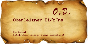 Oberleitner Diána névjegykártya